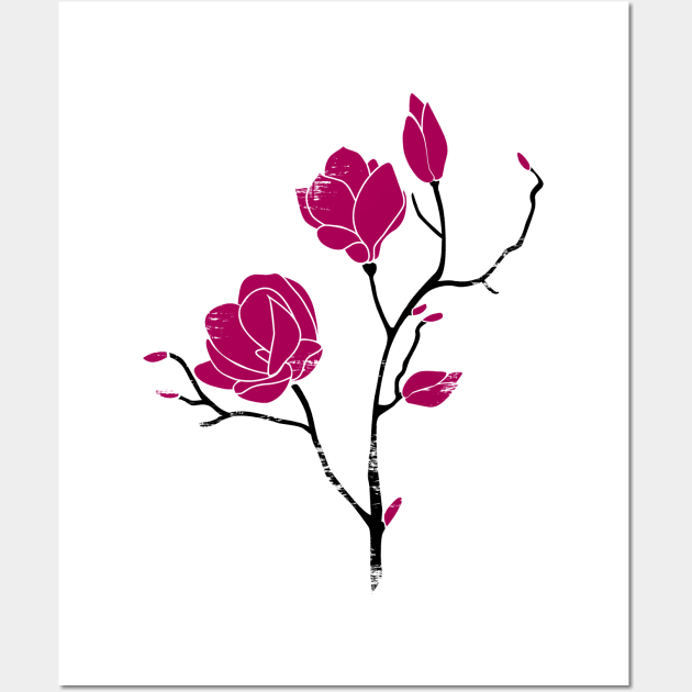 magnolia Wall Art by gh30rgh3